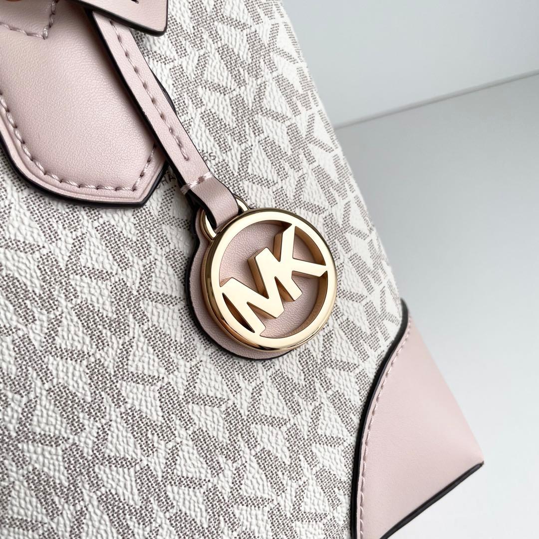 マイケルコース ハンドバッグ 2way ポーチ付き シグネチャー 白 新品保管