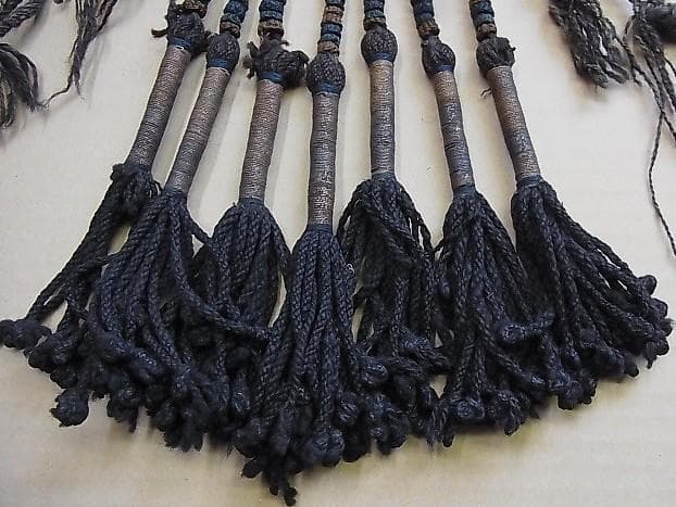 ★P1201★ エスニック　古い頭飾り　民族装飾　装身具　 ガラスビーズ