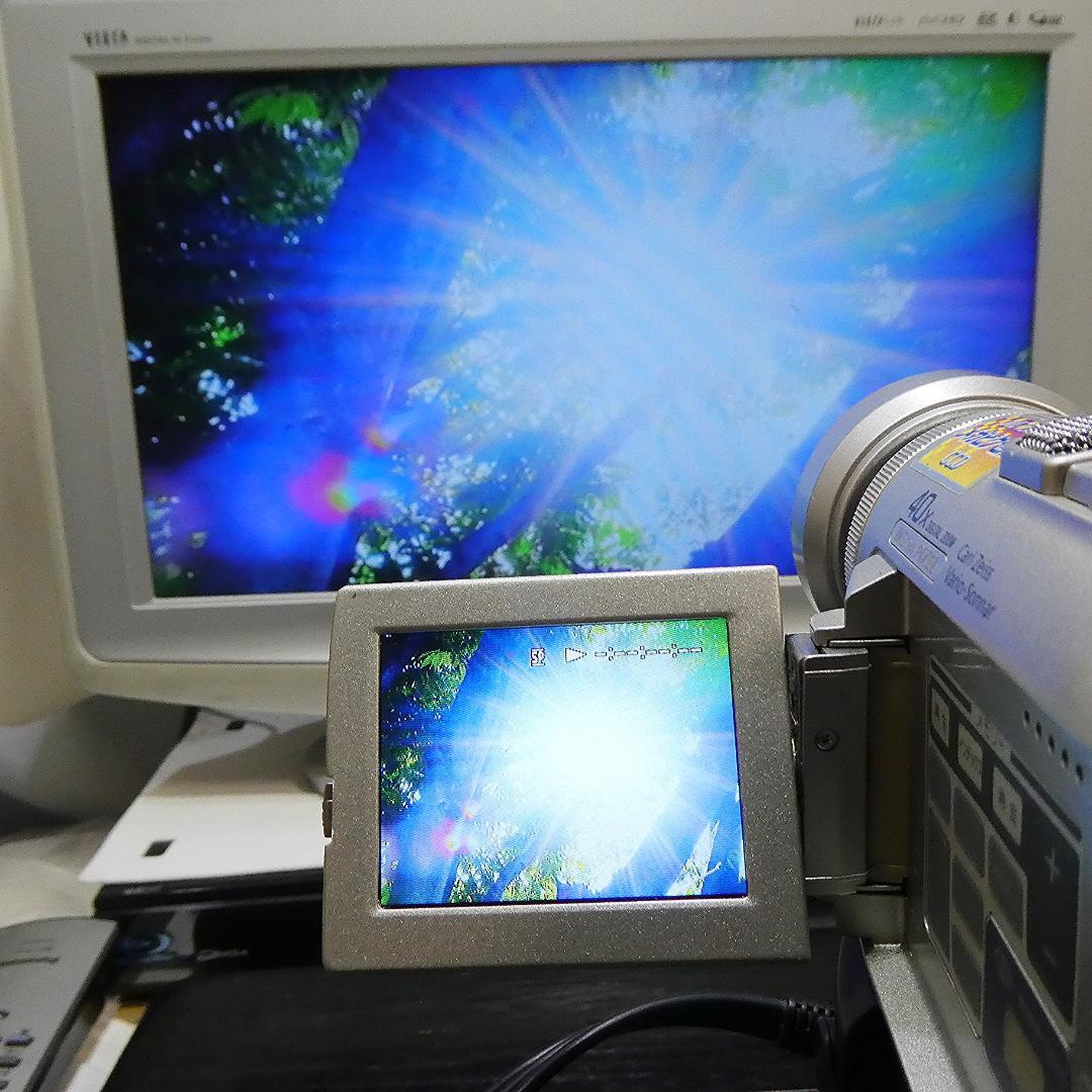 動作品 ソニーDCR-PC100 MiniDV ビデオカメラ DVDダビングに