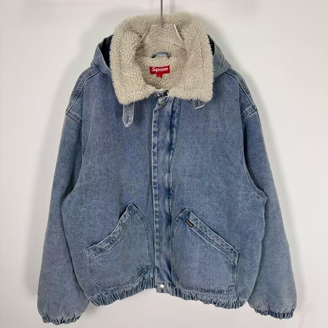 Supreme フード付きデニムジャケット M