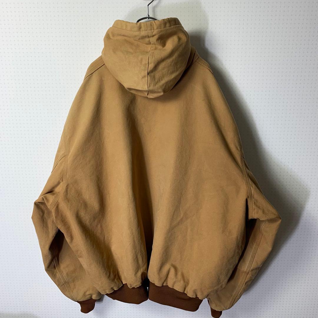 USA製 カーハート アクティブジャケット 6XL J03BRN ジップパーカー
