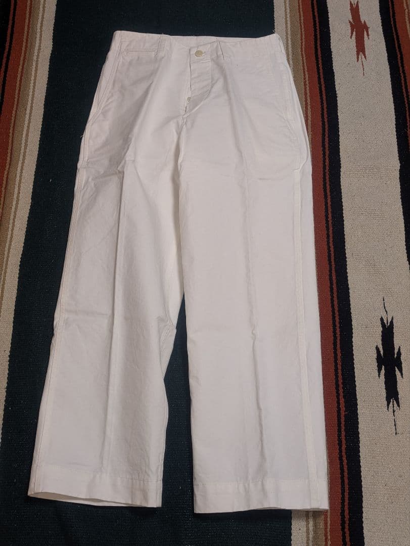 アットラスト ATLAST&CO ワークトラウザー 白 30 美品