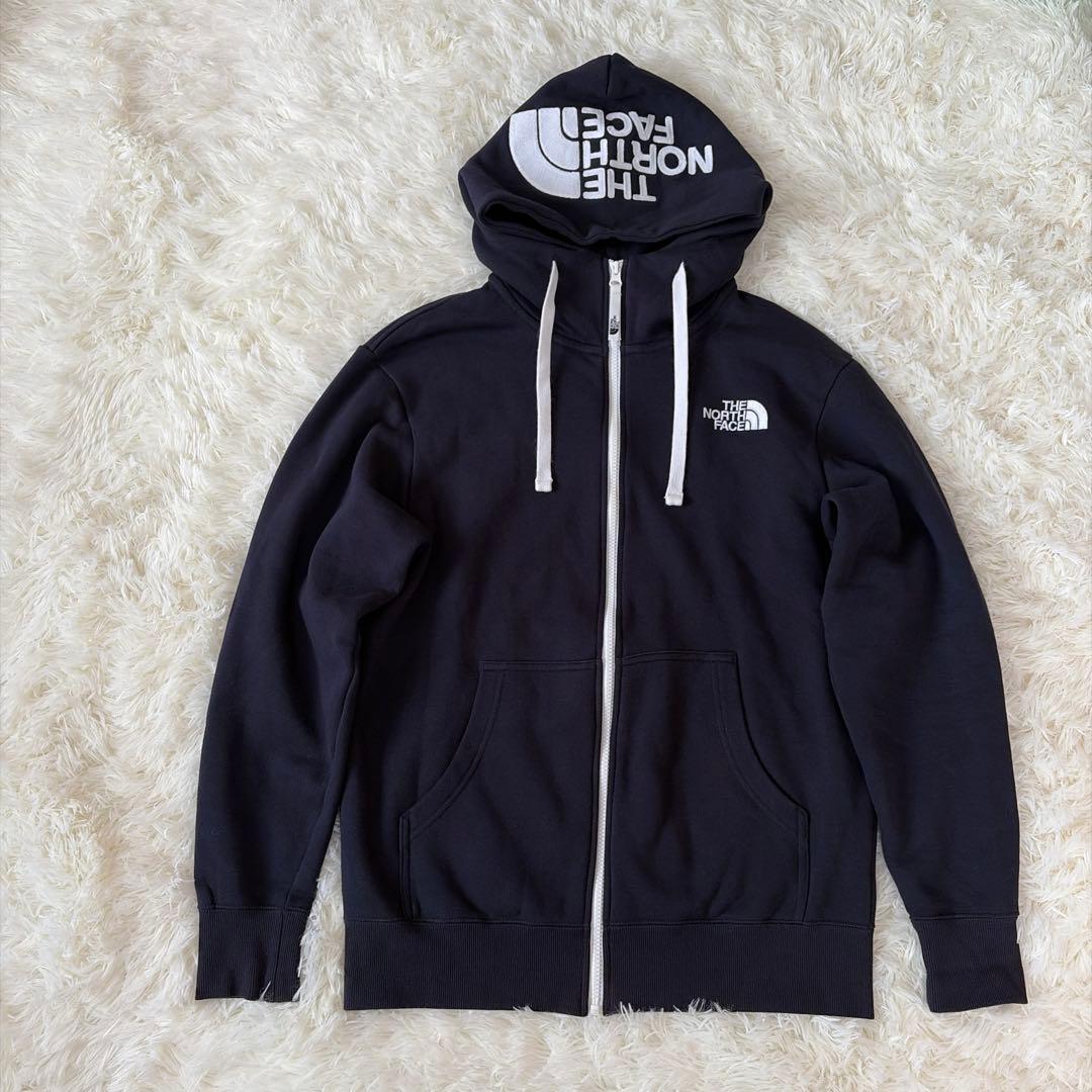 極美品✨ノースフェイス ジップアップ パーカー 紺 M 定番人気 ユニセックス