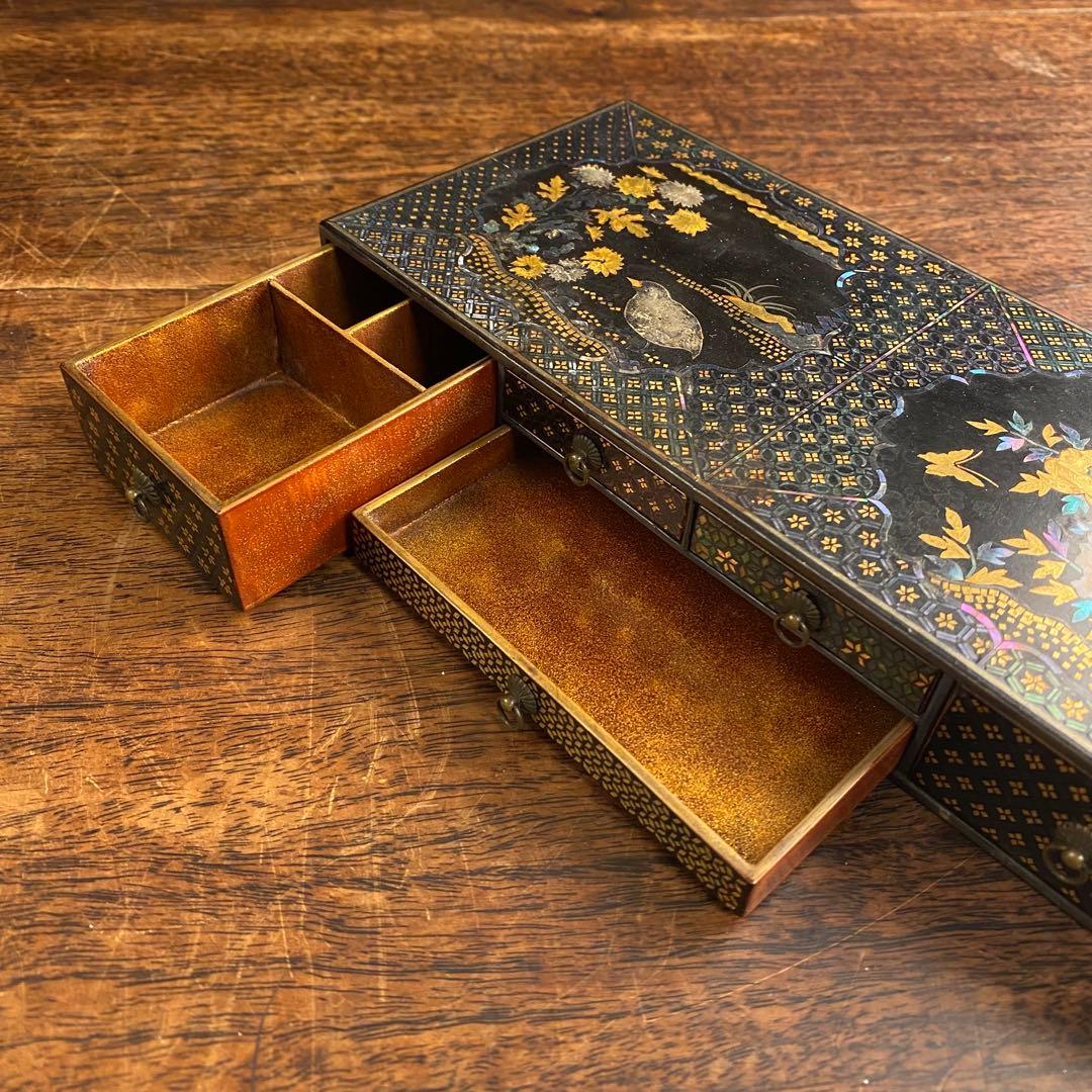 螺鈿箱　螺鈿細工