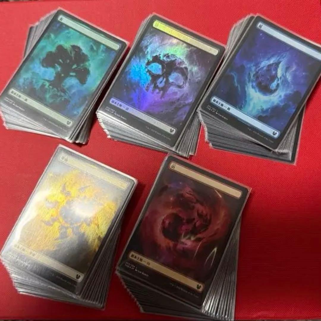 【Foil】基本土地セット MTG テーロス還魂記 基本土地100枚