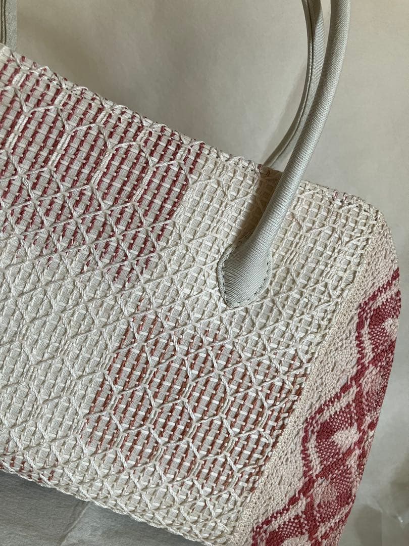 新品◇正絹 春夏 和装バッグ 羅＋レース 西陣 夏帯