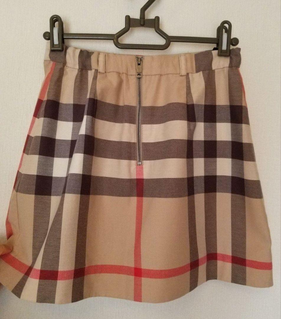 バーバリーキッズスカート 美品 ベージュ ノバチェック150 160