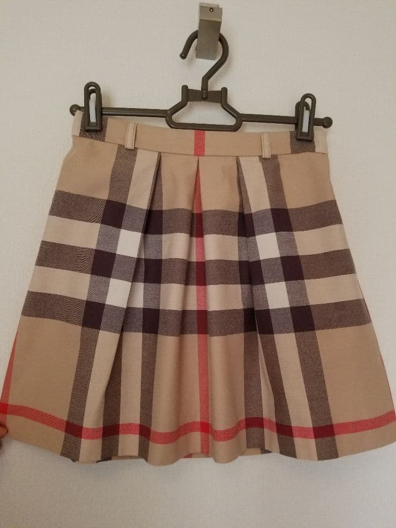 バーバリーキッズスカート 美品 ベージュ ノバチェック150 160