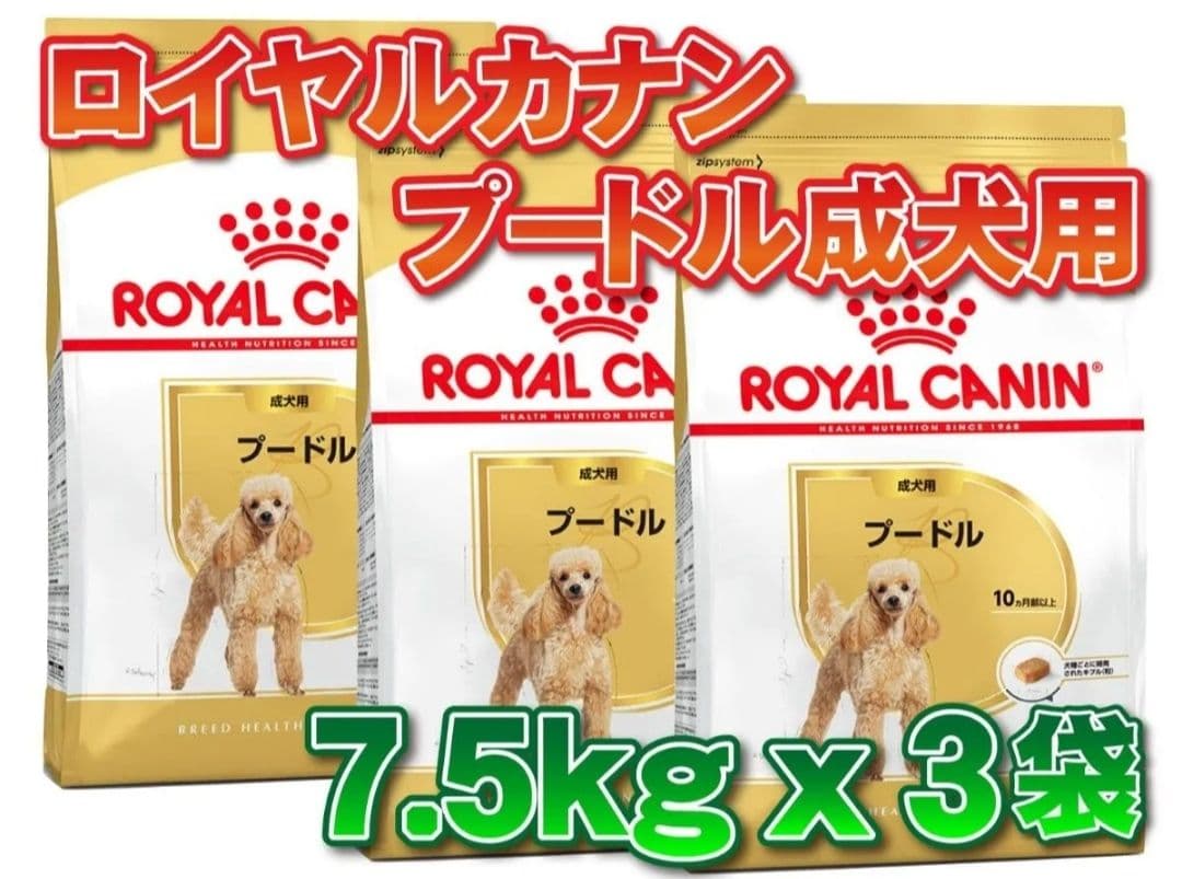  CANIN プードル成犬用 7.5kg x 3袋