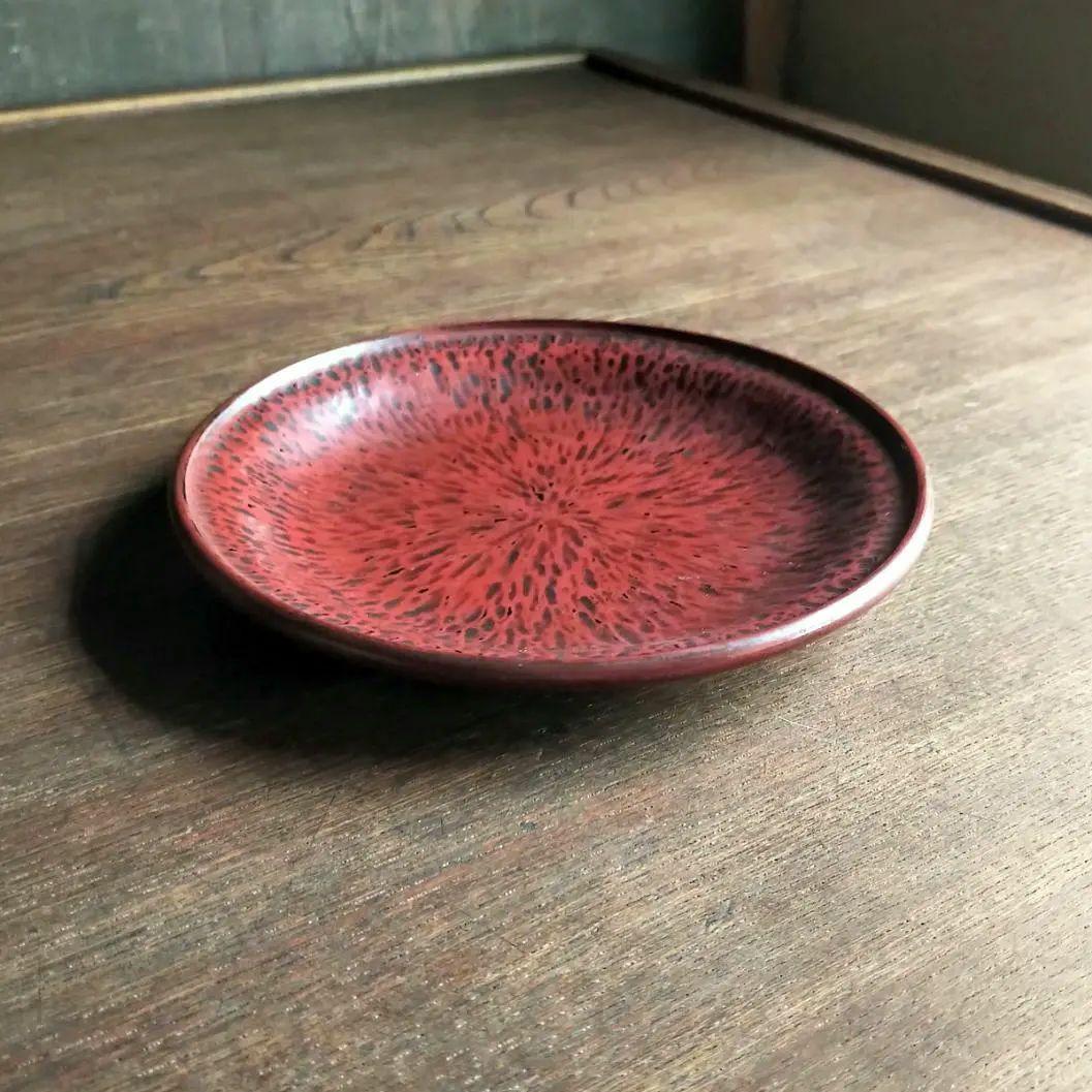 白*オ様 【最終価格】鎌倉彫　博古堂　刀痕の美　銘々皿・菓子皿・茶托　②