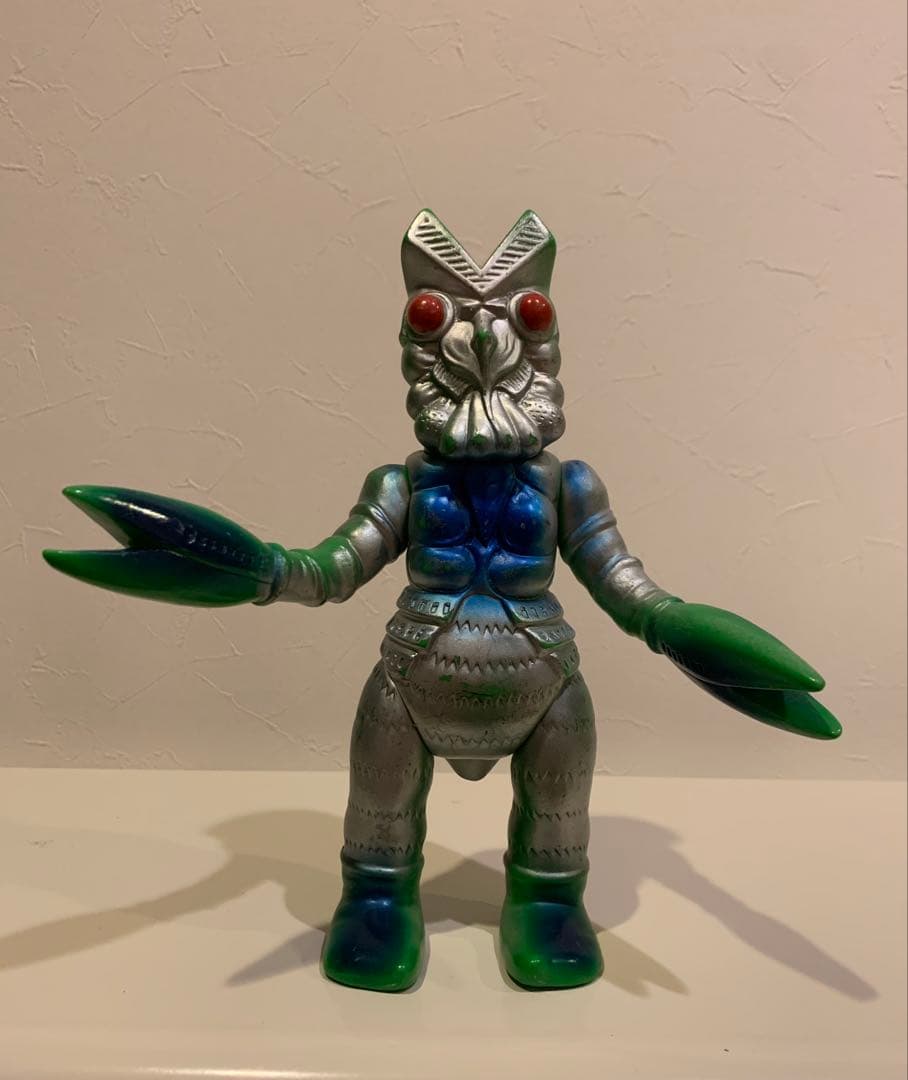 マルサン　バルタン星人　ソフビ　当時物　ブルマァク　スタンダードサイズ