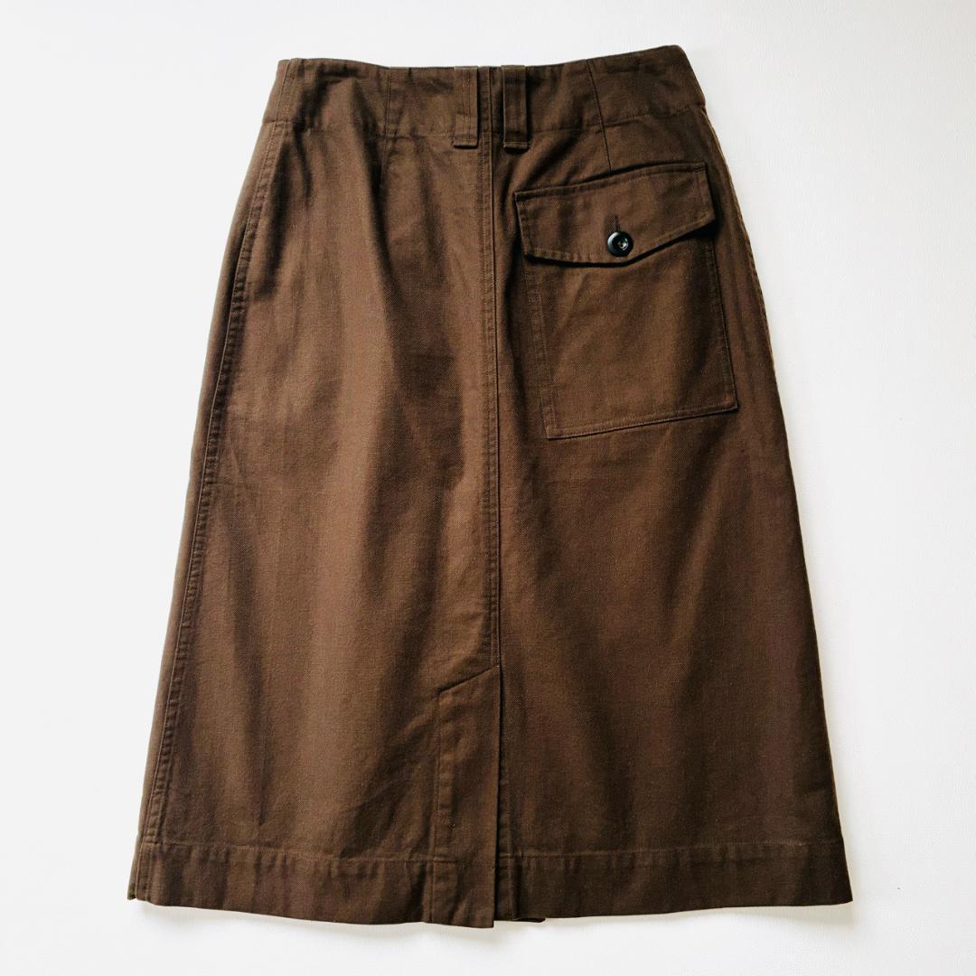 マーガレットハウエル MHL ワークウェア コットン ツイル スカート
