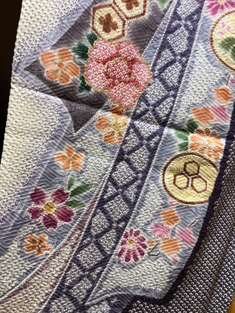 関芳謹製　正絹　総絞り
