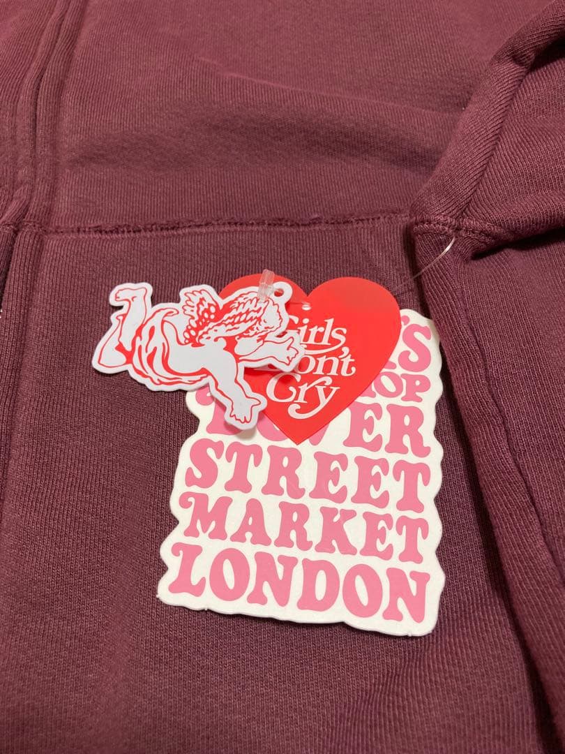 値下げ！DSML Girls Don't Cry Logo Zip Hoodie