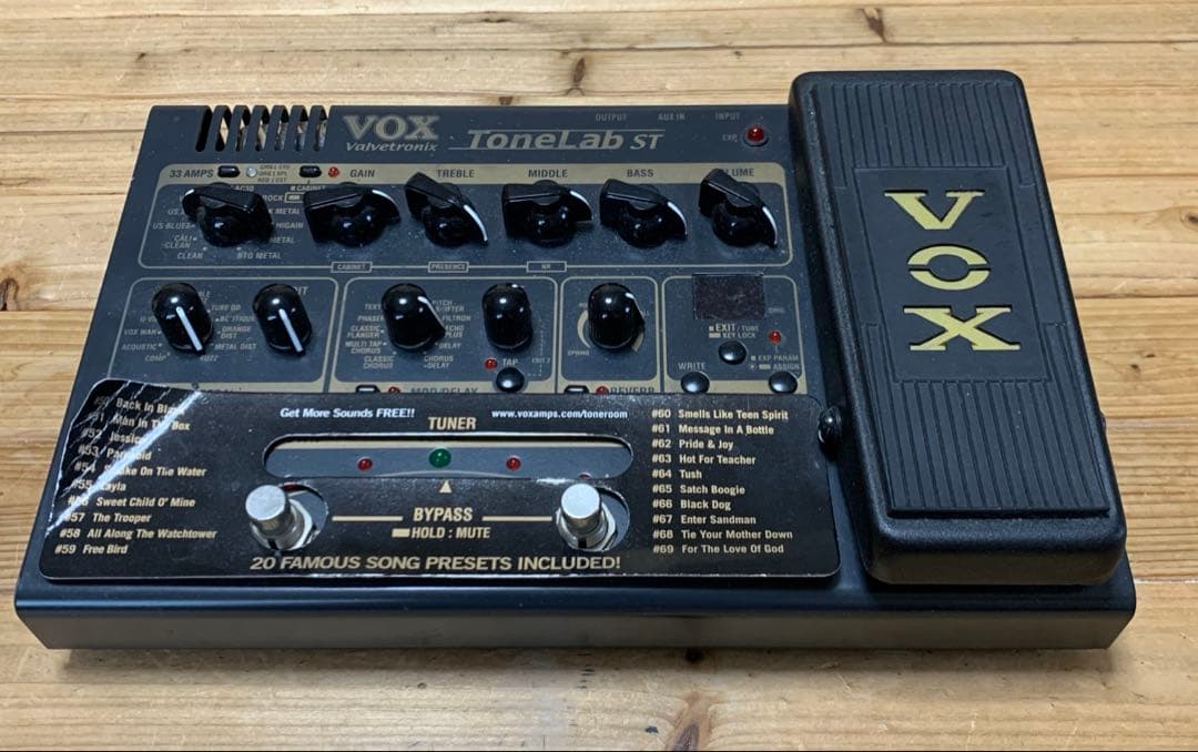 VOX ヴォックス 　エフェクター Tone Lab ST　中古品