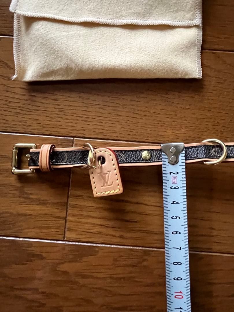 LOUIS VUITTON ルイヴィトン 犬首輪 モノグラムキャンバス