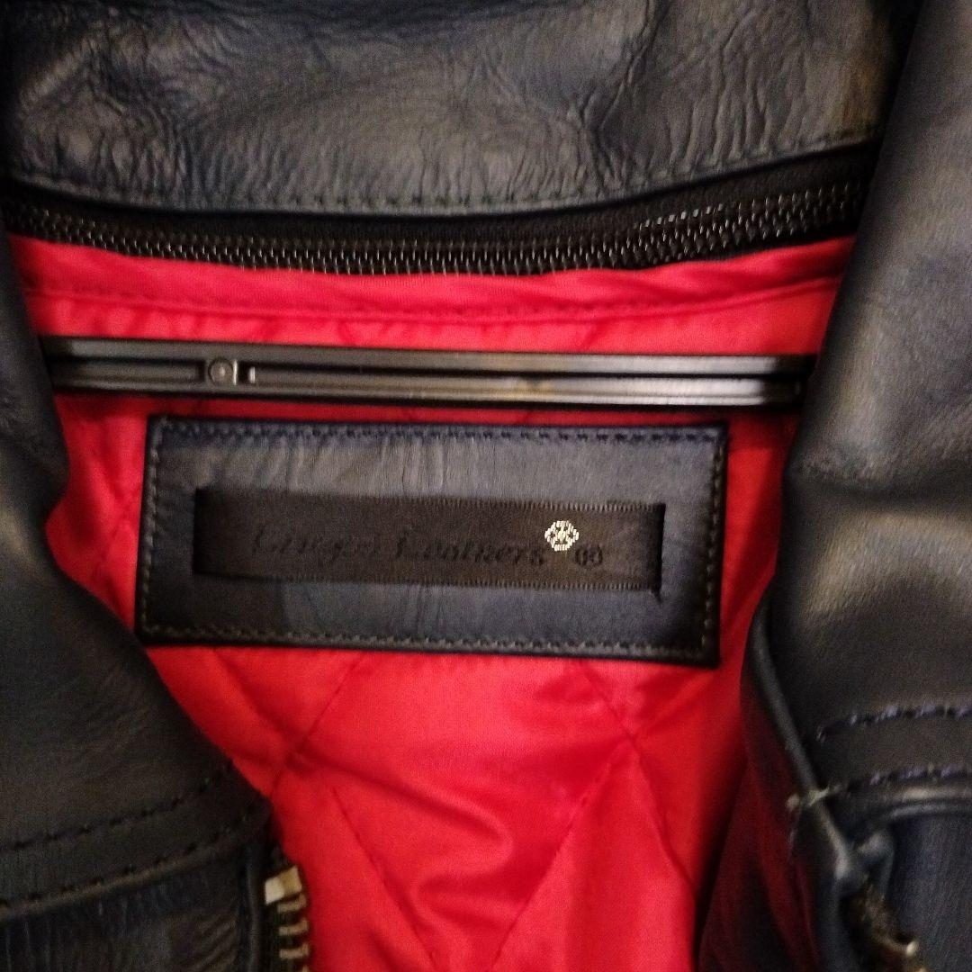 リューグーレザーズ 本革 UK襟付きシングルライダース メンズ【中古】