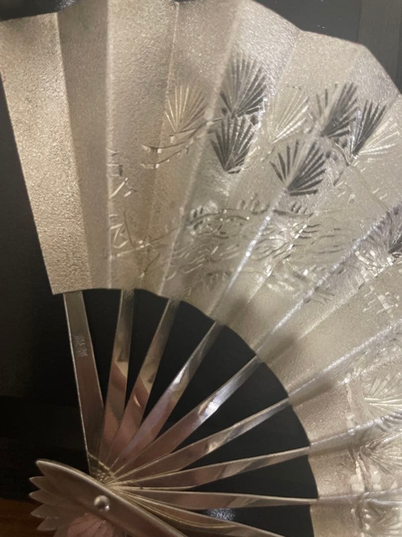 銀製品　扇子　扇
