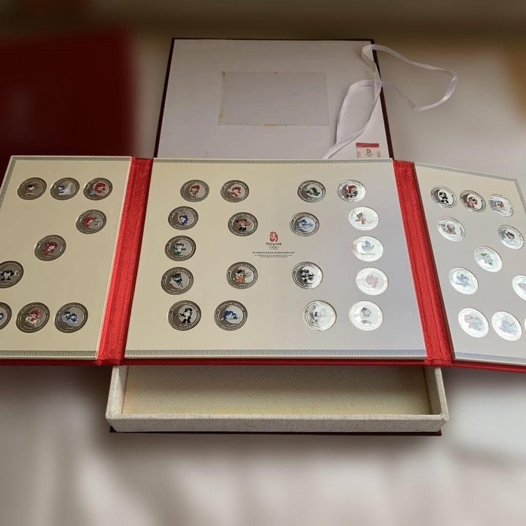 希少　純銀メダル38枚セット　北京オリンピック　マスコット