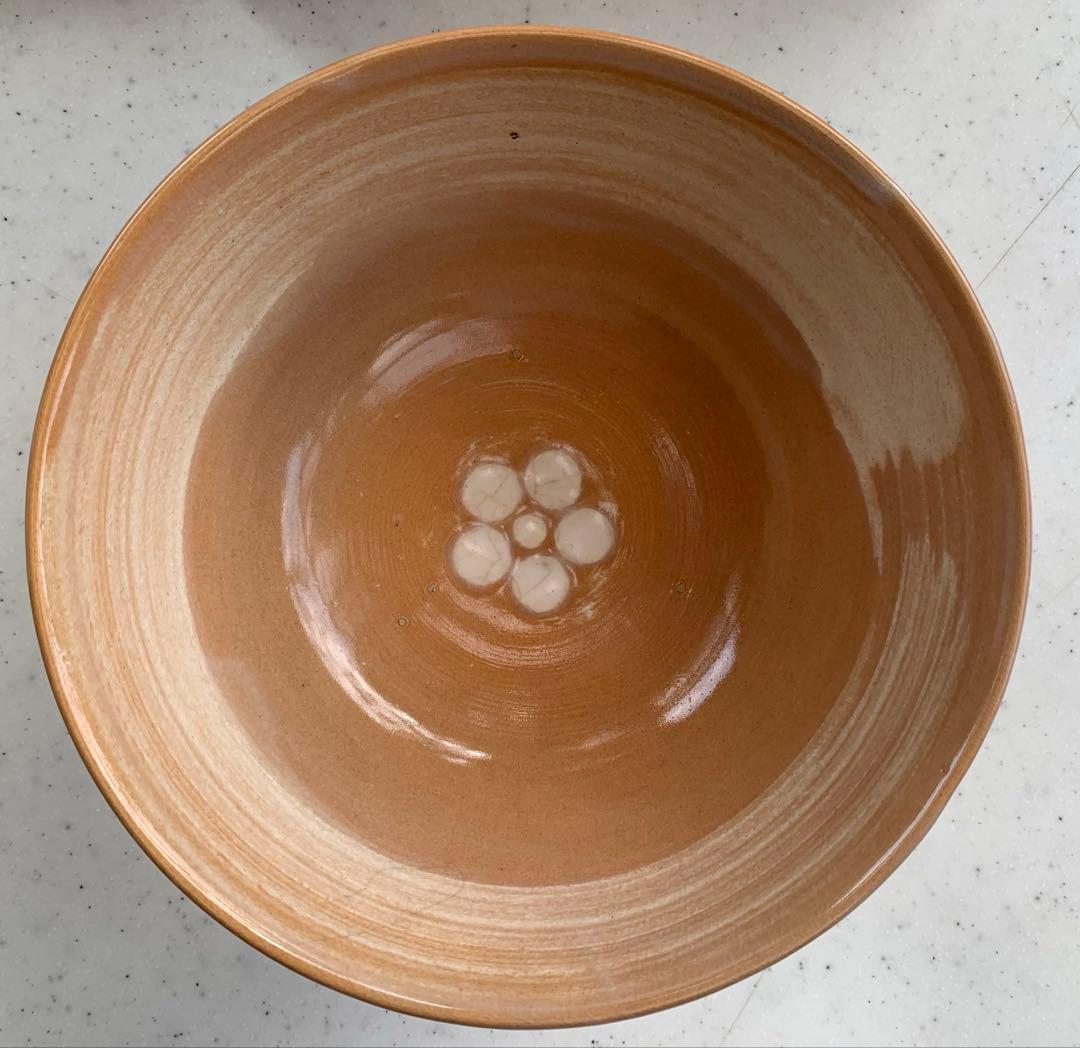 萩焼　深川窯　鉢　無形文化財保持者　十二代　田原陶兵衛　造　共箱　共布　在銘