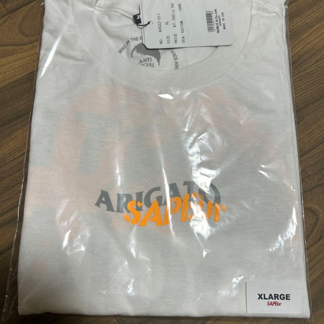 SAPEur ASSC コラボ Tシャツ オレンジ XLサイズ