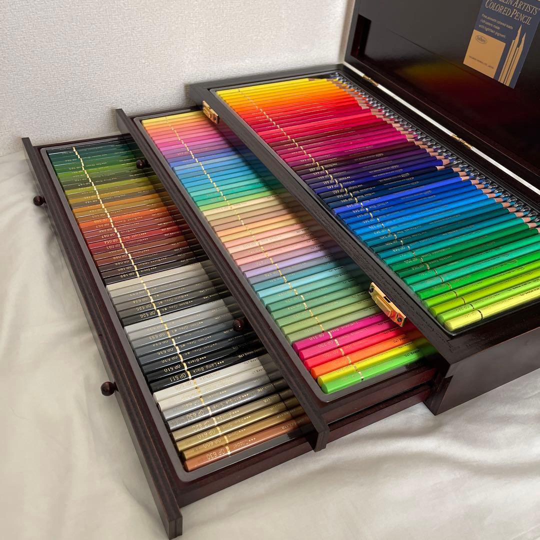 ホルベイン アーチスト色鉛筆 木函セット　150色セット　木箱