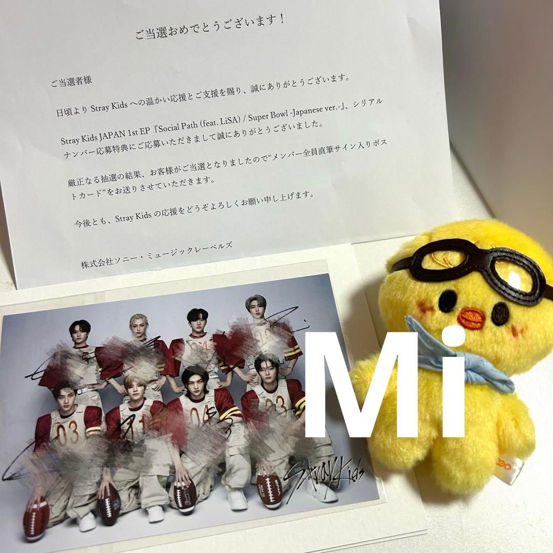 straykids スキズ 全員サイン ポストカード Social Path