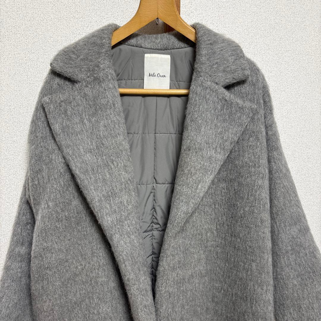 Mila Owen ミラオーウェン ウールシャギーオーバーチェスターコート