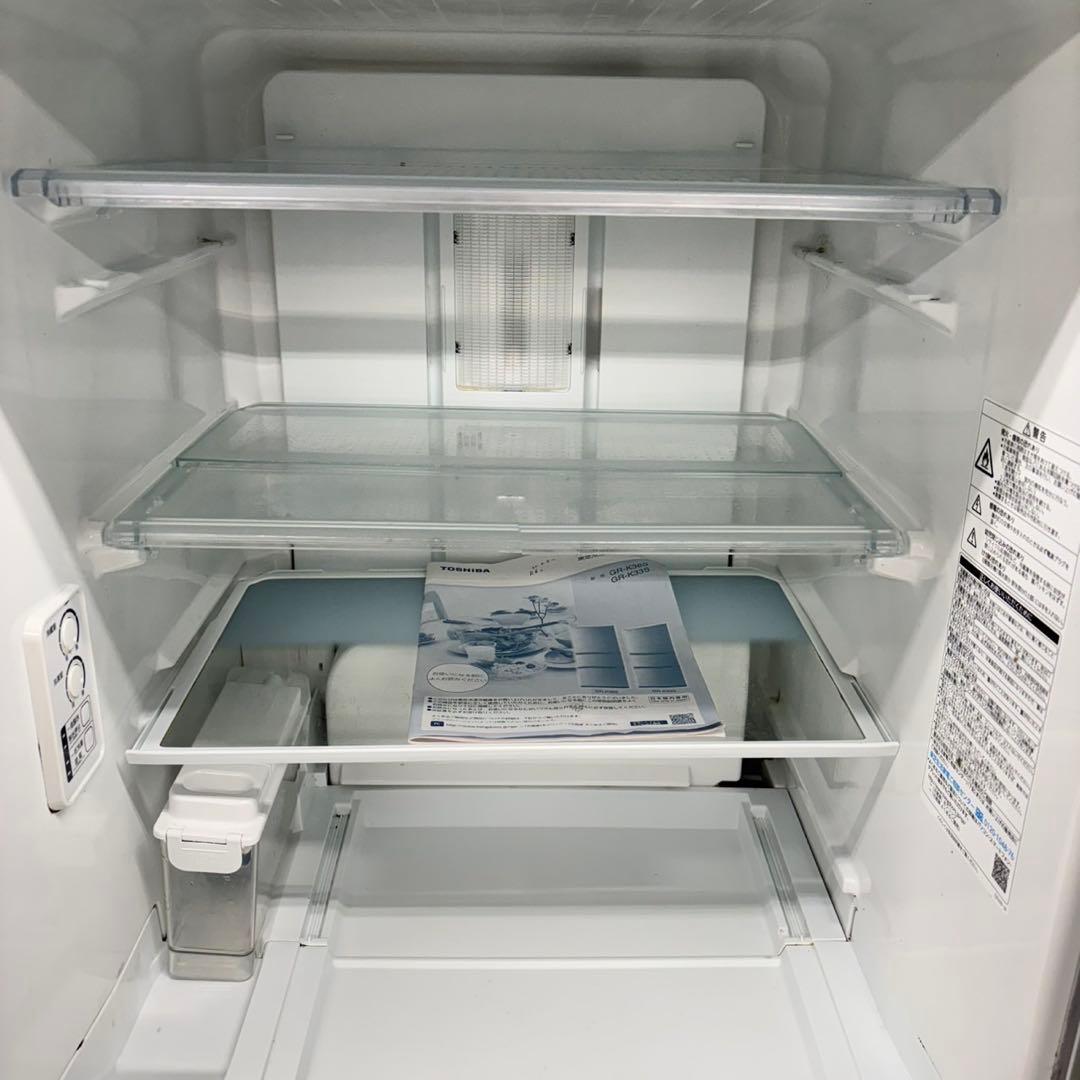 325 冷蔵庫　大型　300L〜400L 自動製氷機付　美品　右開き　東芝　格安