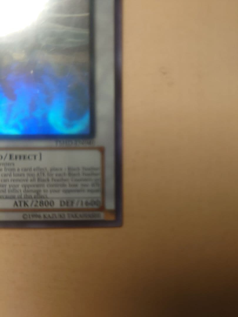 遊戯王　ブラックフェザードラゴン　ホログラフィックレア　英語版