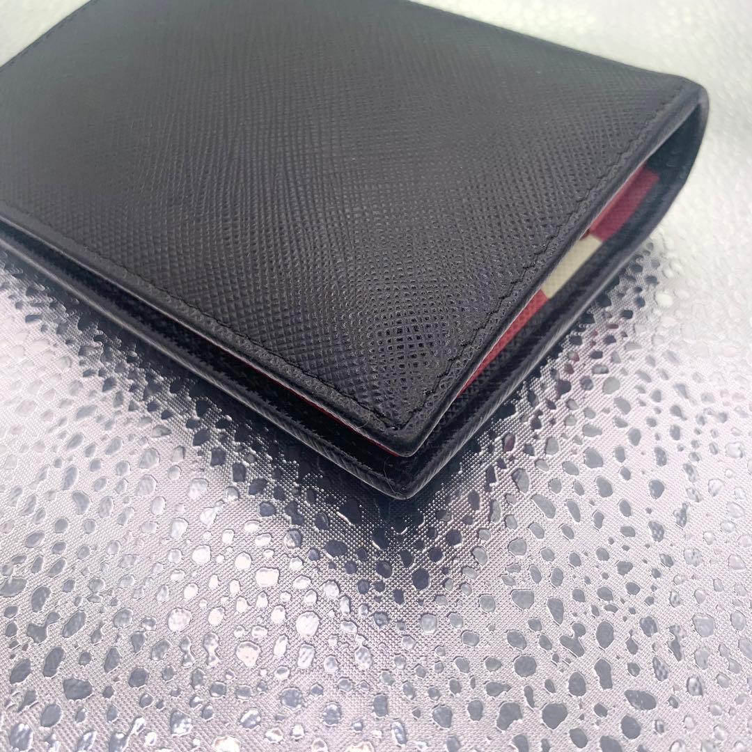 極美品！PRADA プラダ サフィアーノ 二つ折り財布 箱、ギャランティ有