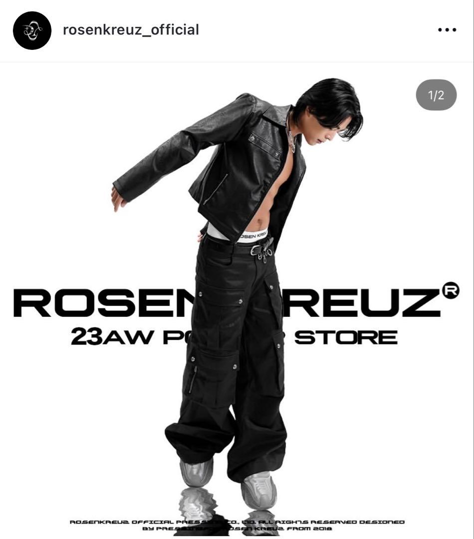 ROSENKREUZ ブラックレザーシングルライダース