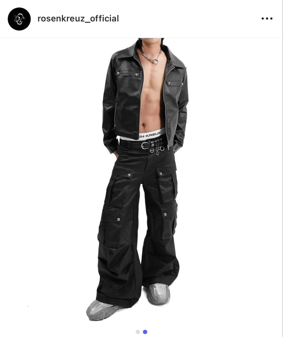 ROSENKREUZ ブラックレザーシングルライダース