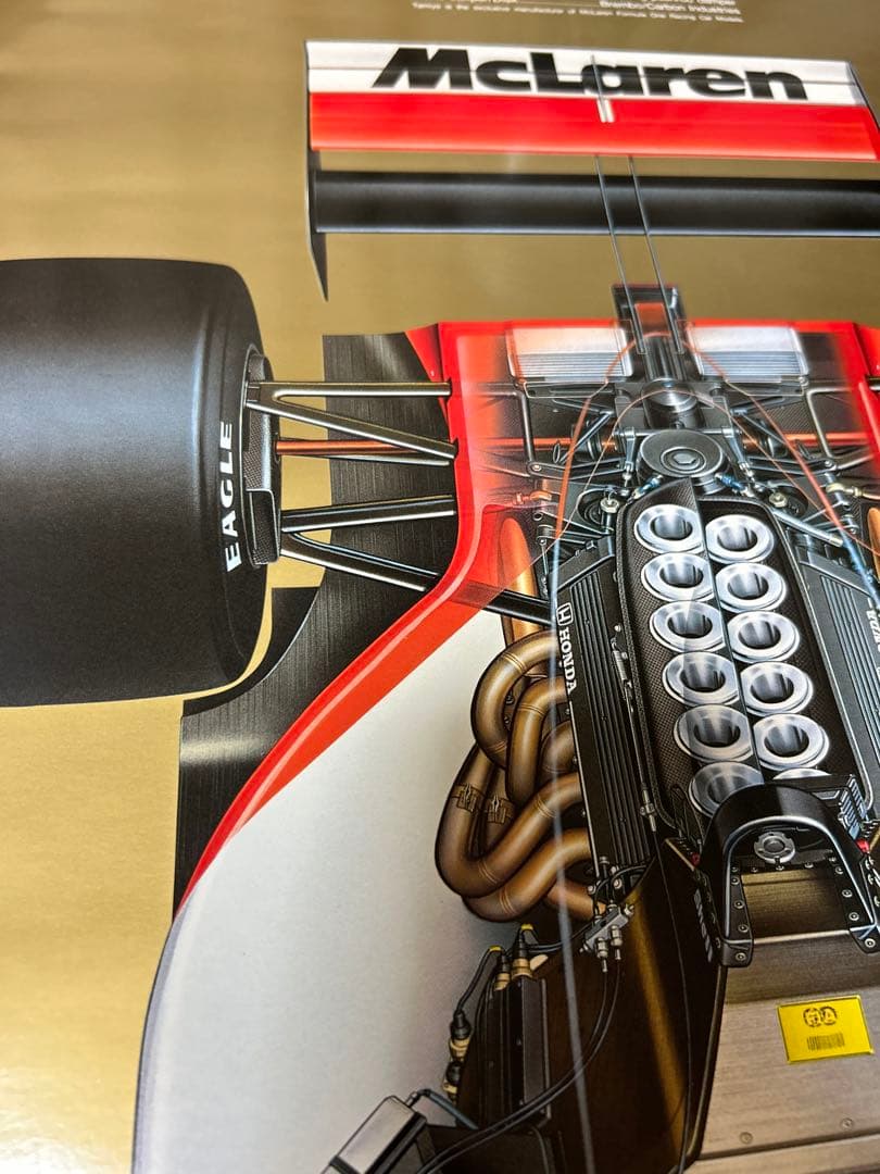 タミヤＦ１ マクラーレン ＭP４/ 大判 ポスター アイルトン セナ 日本GP