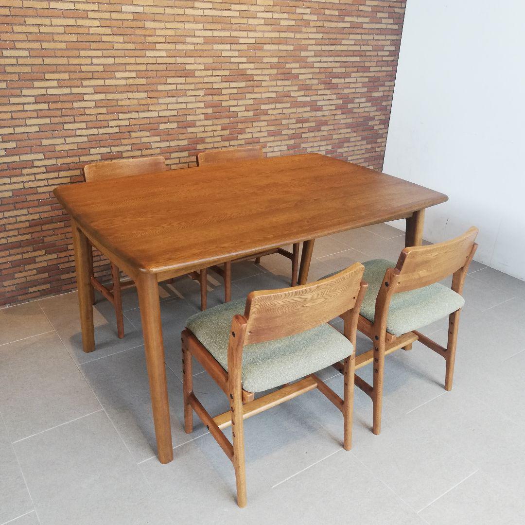 5分割のE◇美品　｜　起立木工　｜ダイニングセット　｜　テーブル　チェア4脚