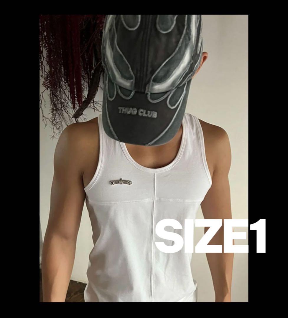 【新品未使用】THUG CLUB サグクラブタンクトップ ホワイト　１サイズ