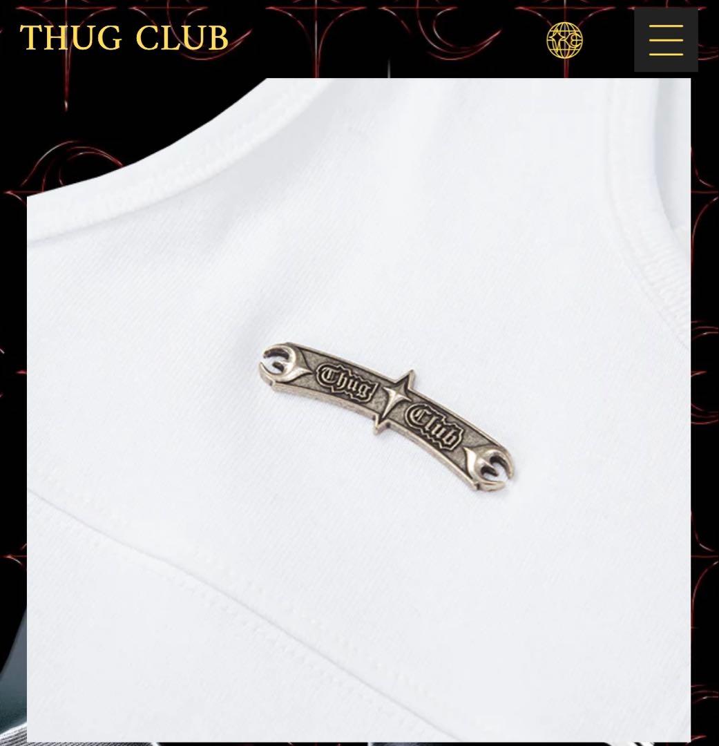 【新品未使用】THUG CLUB サグクラブタンクトップ ホワイト　１サイズ