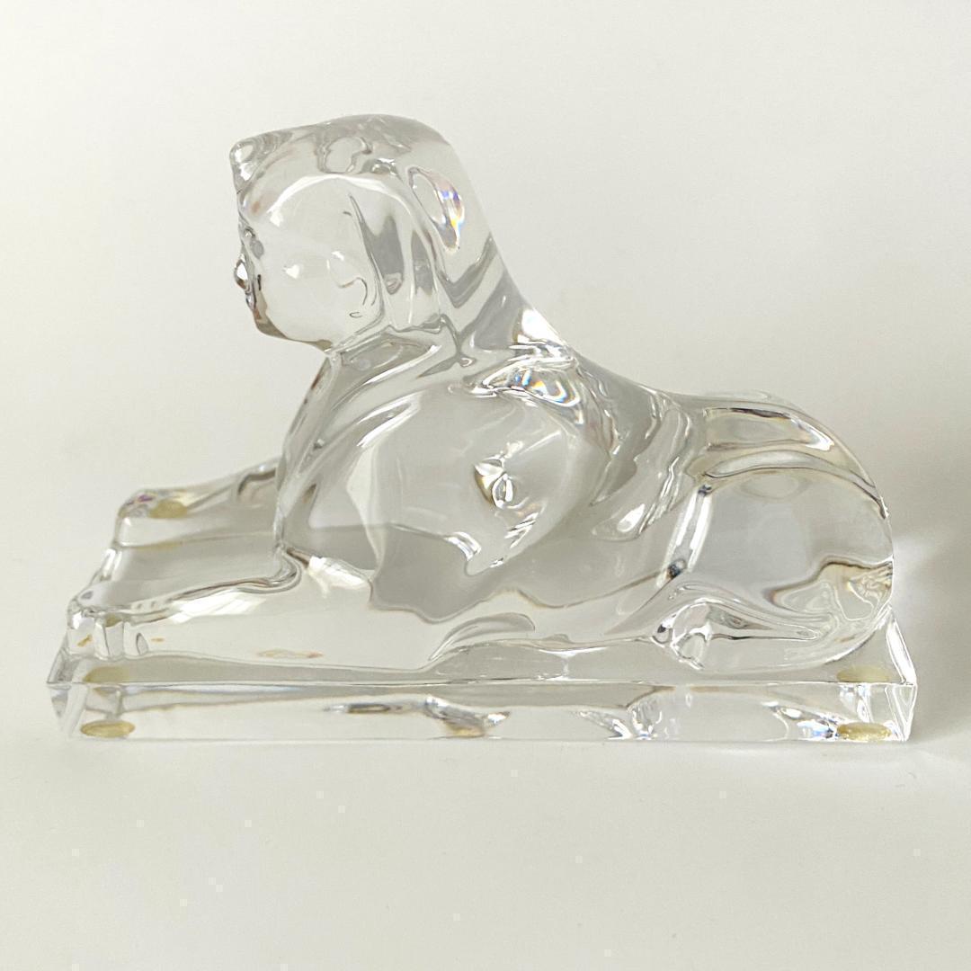 美品【バカラ】動物 スフィンクス 置物 インテリア★美品★幸運★魔除け1