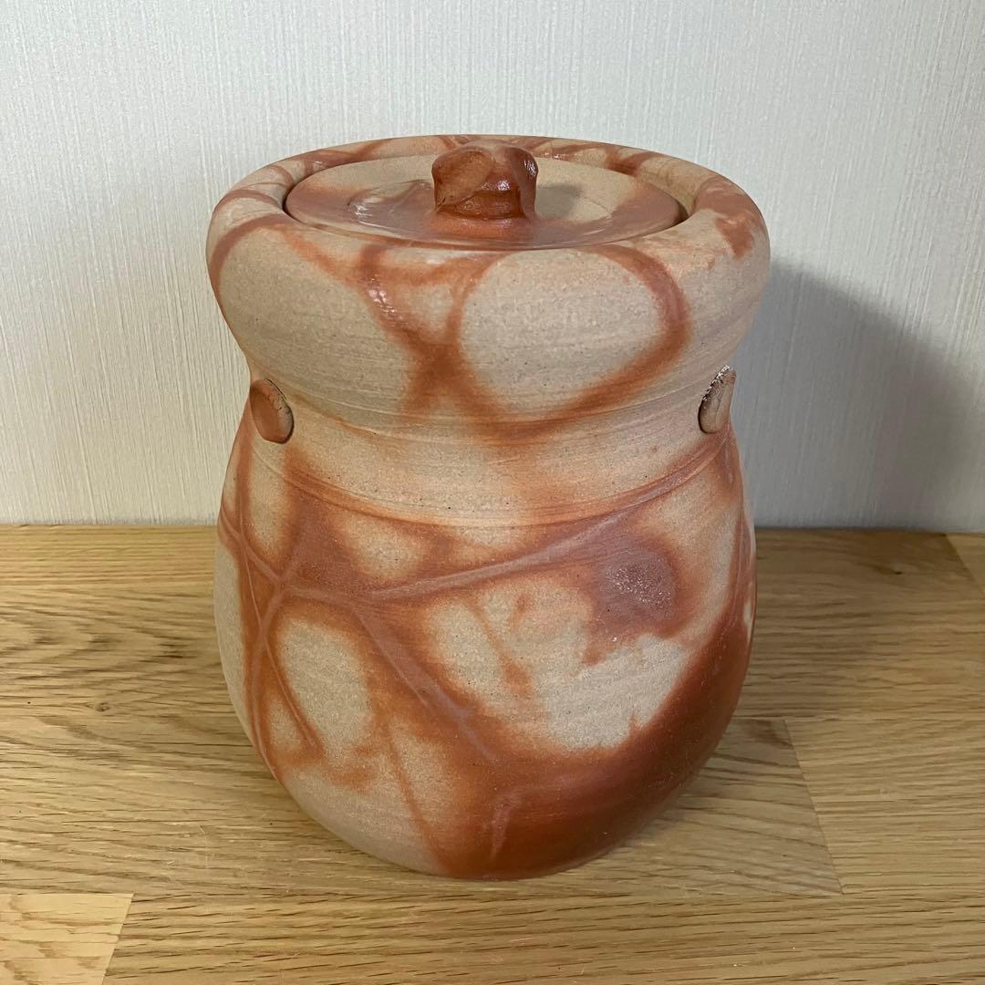 備前焼　緋襷　水差し　茶器