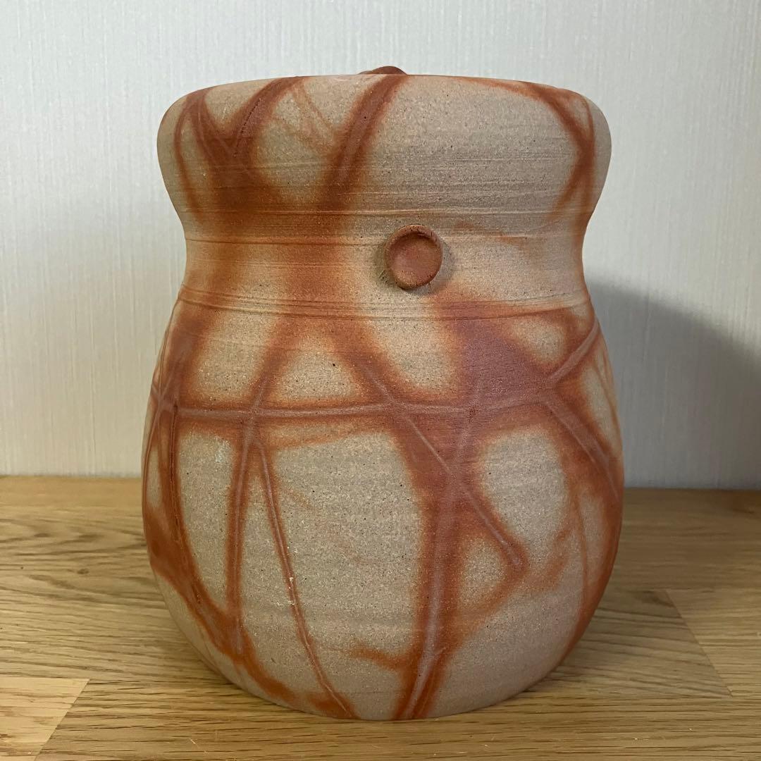 備前焼　緋襷　水差し　茶器