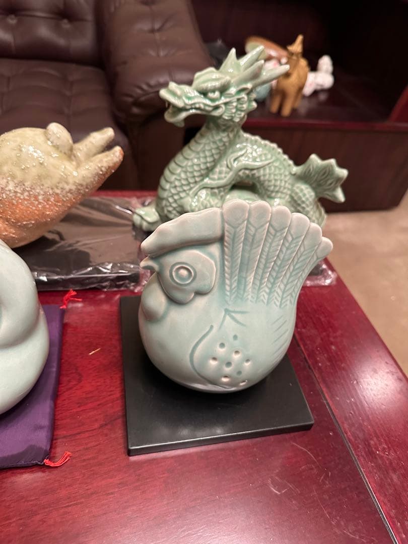 干支　陶器製　置物セット　フルセット