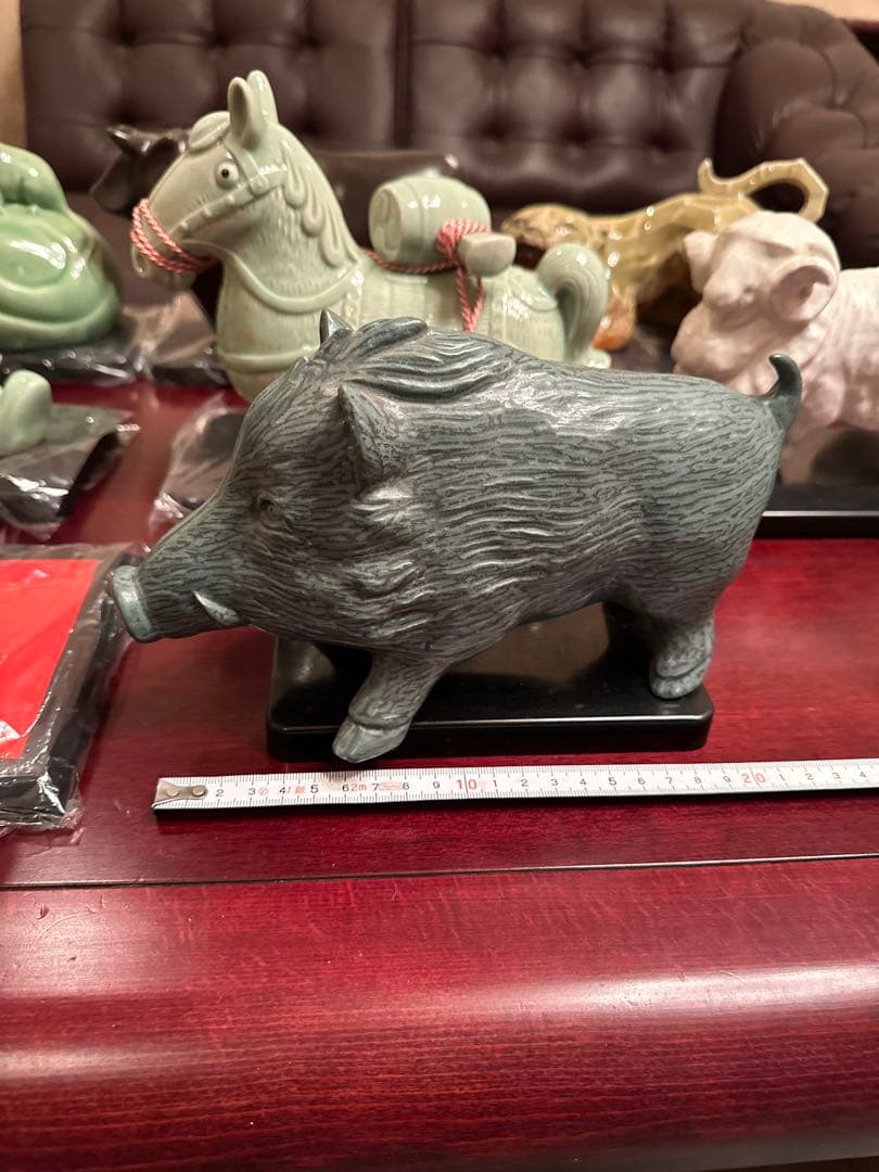 干支　陶器製　置物セット　フルセット