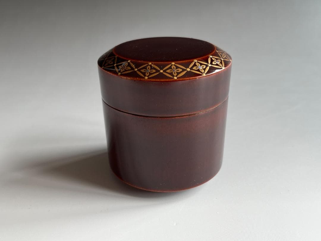 薄茶器　誠中斎　面七宝蒔絵　雪吹　立花大亀書付