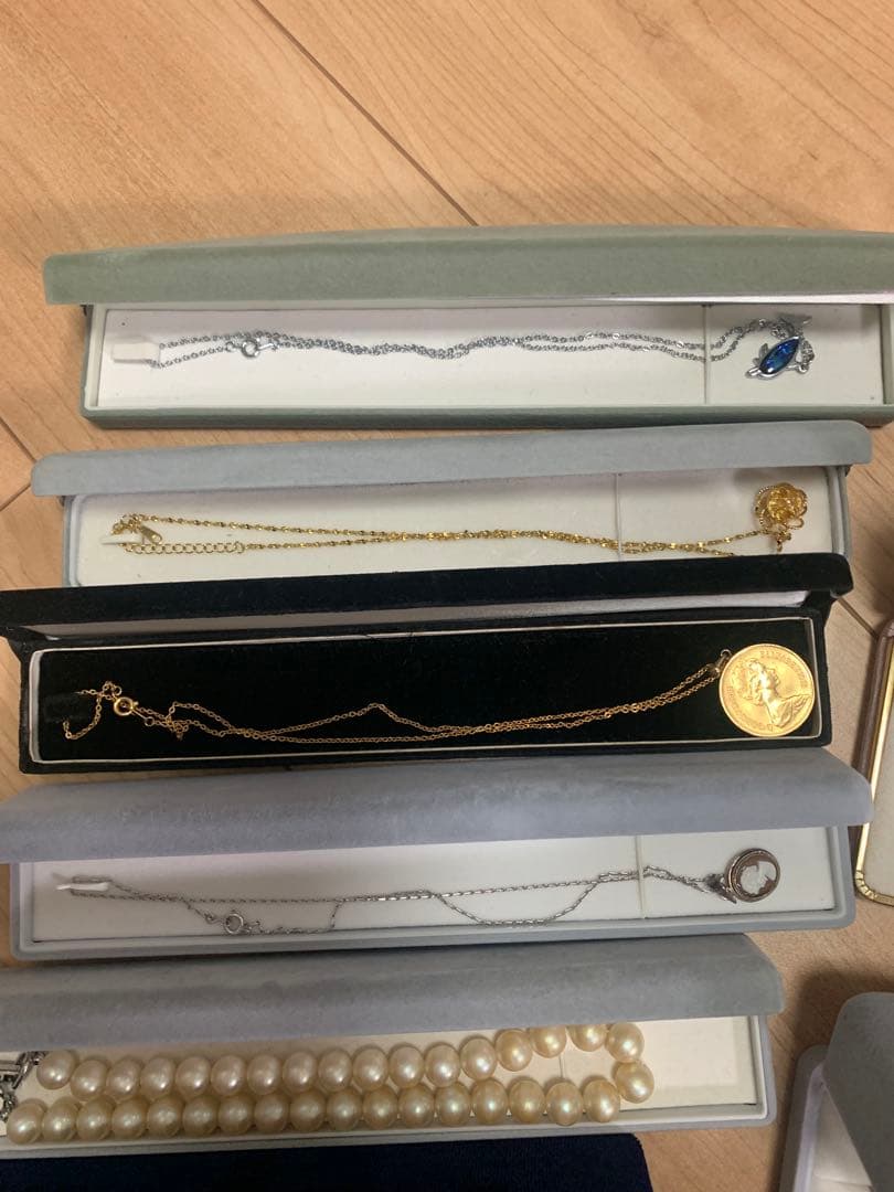 遺品整理 アクセサリー ネックレス K18 K14WG SILVER 925刻印