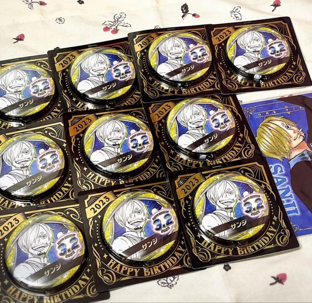 サンジ バースデー缶バッジ 他