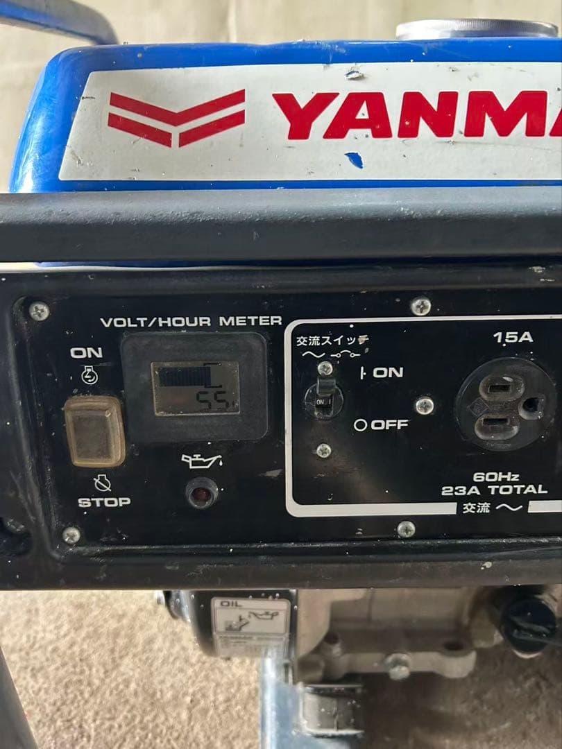YANMAR発電機G2300AY-6 ヤンマ-発電ガソリン建設機械(B894)