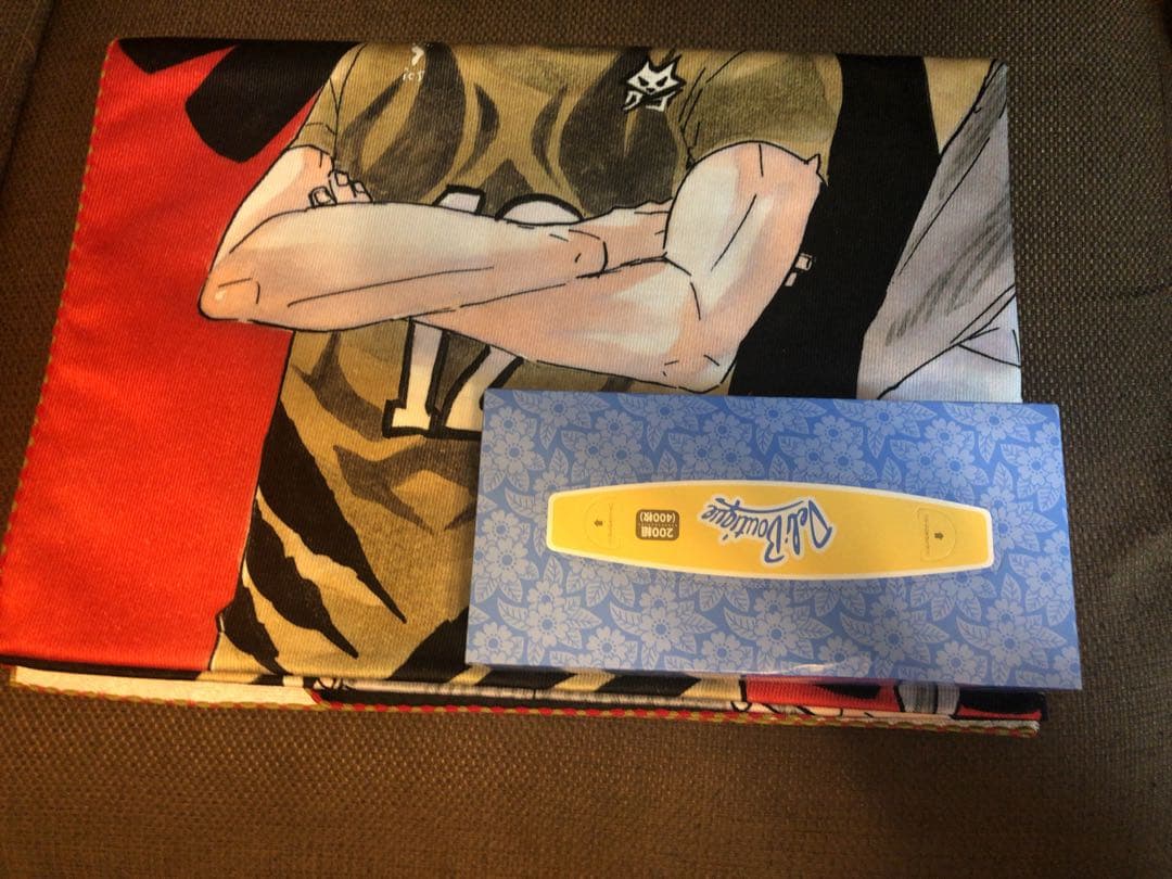 『ハイキュー!!』ビッグタオル　描き下ろし　黒尾&木兎　原画展東京　BX4