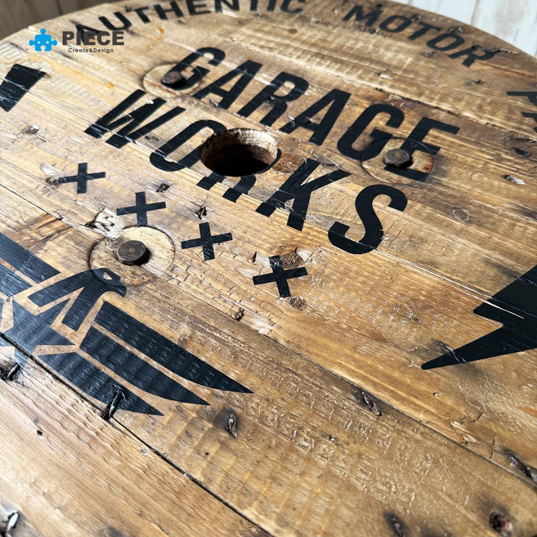 テーブル インダストリアル ケーブル ドラム アメリカン GW-A【受注製作】