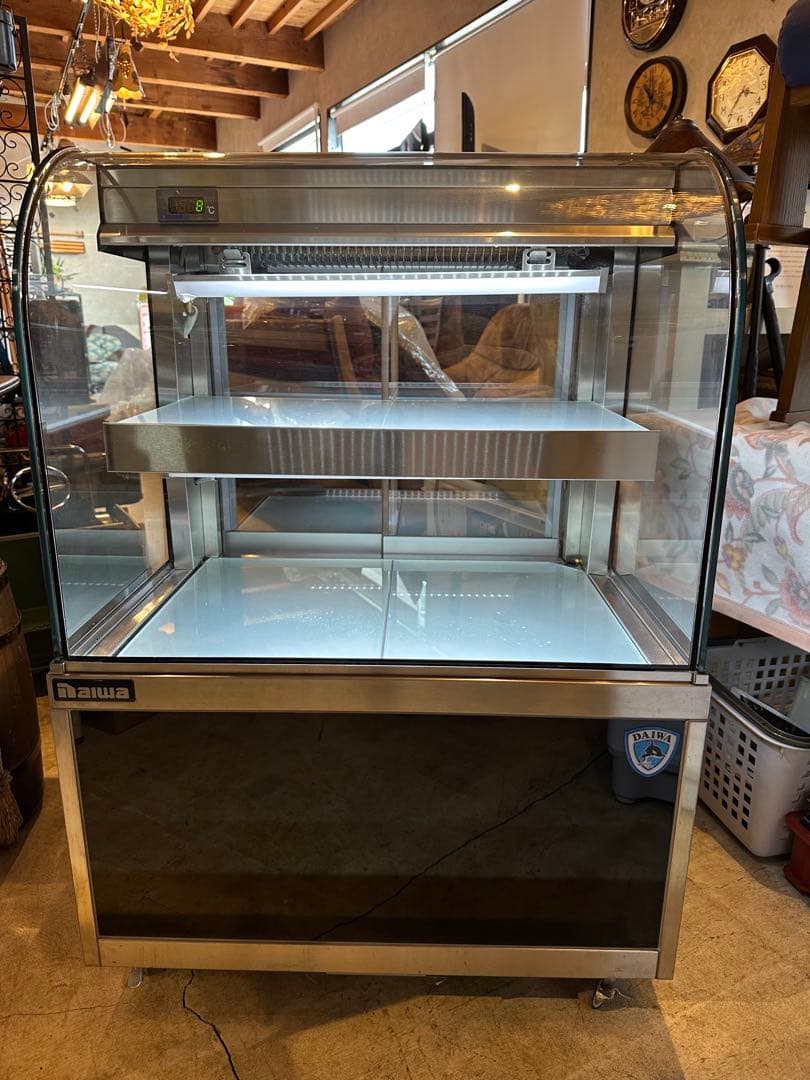 大和冷機 業務用 小型 対面 冷蔵 ショーケース 100V 700×500 後扉