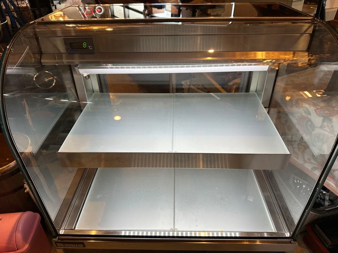 大和冷機 業務用 小型 対面 冷蔵 ショーケース 100V 700×500 後扉